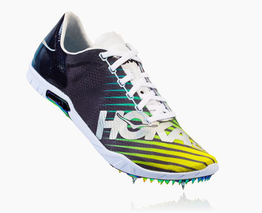 Spikes Atletismo Hoka One One Hombre Negros/Blancos - Speed Evo R - HSAP43265